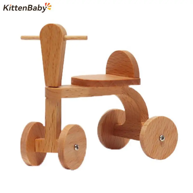 Baby Stroller For Dolls Dollhouse Furniture Accessories Infant Carriage Trolley Baby Walker Model Girls Doll House Play Toys