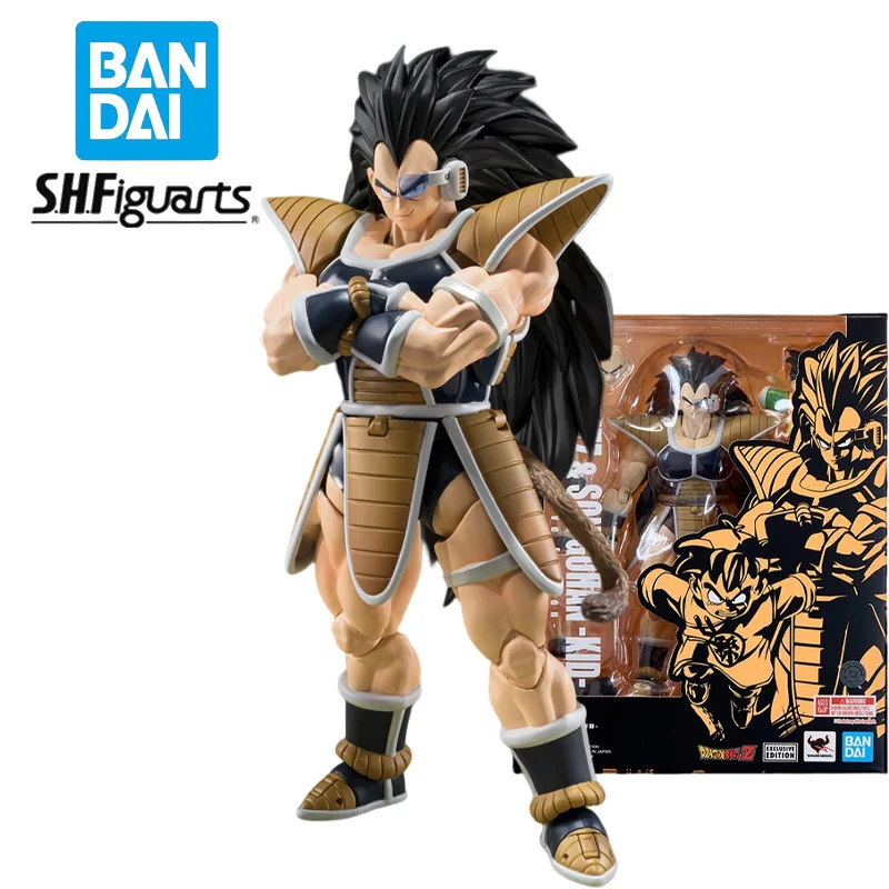 Original Bandai S.H.FiguartsDragon Ball Z Raditz And Gohan Action Figures SDCC 2023 Exclusive Edition Boxed Model Collection Toy