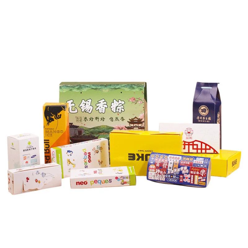 Custom Packaging Boxes White Cardboard Boxes Custom Design Cosmetic Blind Boxes Color Boxes Small Batch Printing Custom