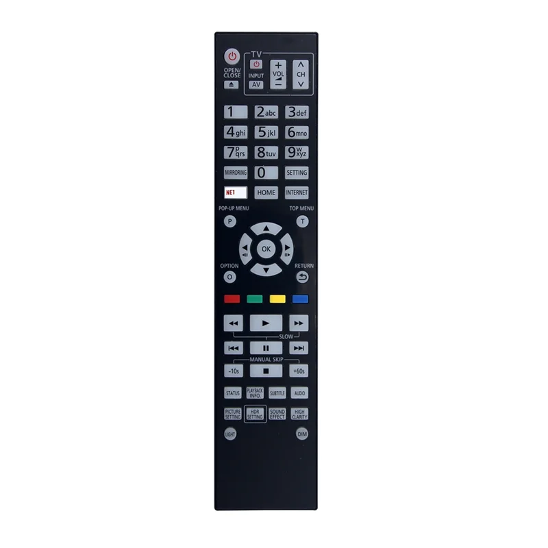 Control remoto reemplazado N2QAYA000172 para reproductor de DVD Panasonic DPUB9000GN DP-UB9000-K