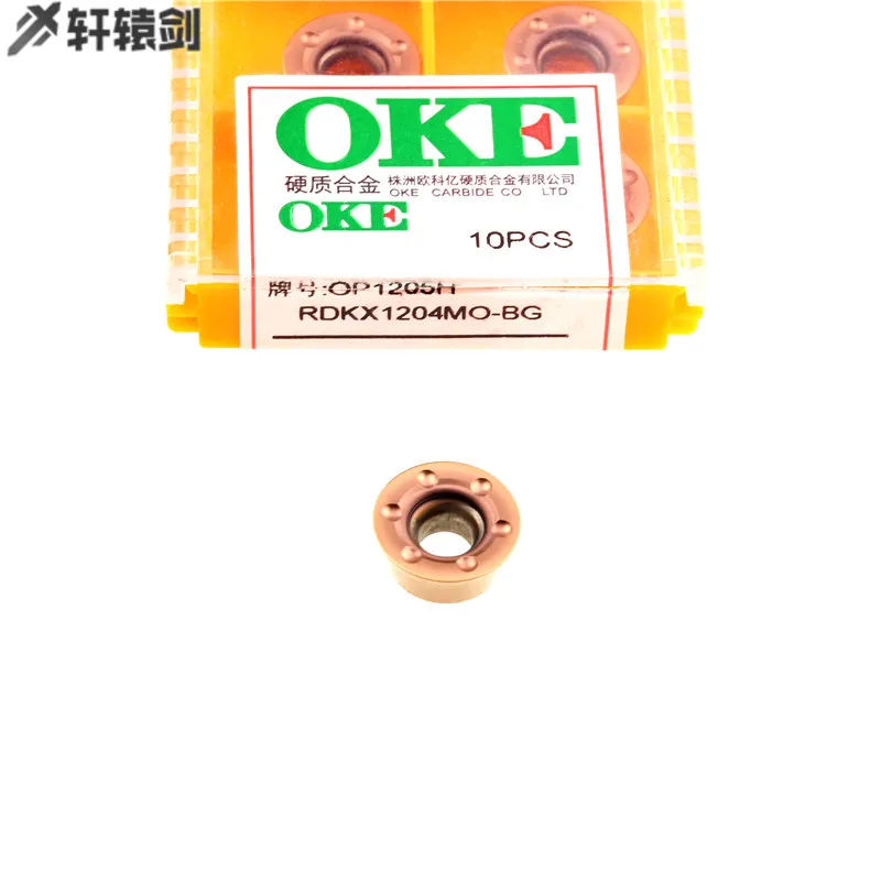 10PCS OKE High Performance High Strength CNC OP1205H RDKX1204MO BG Industry Carbide Inserts