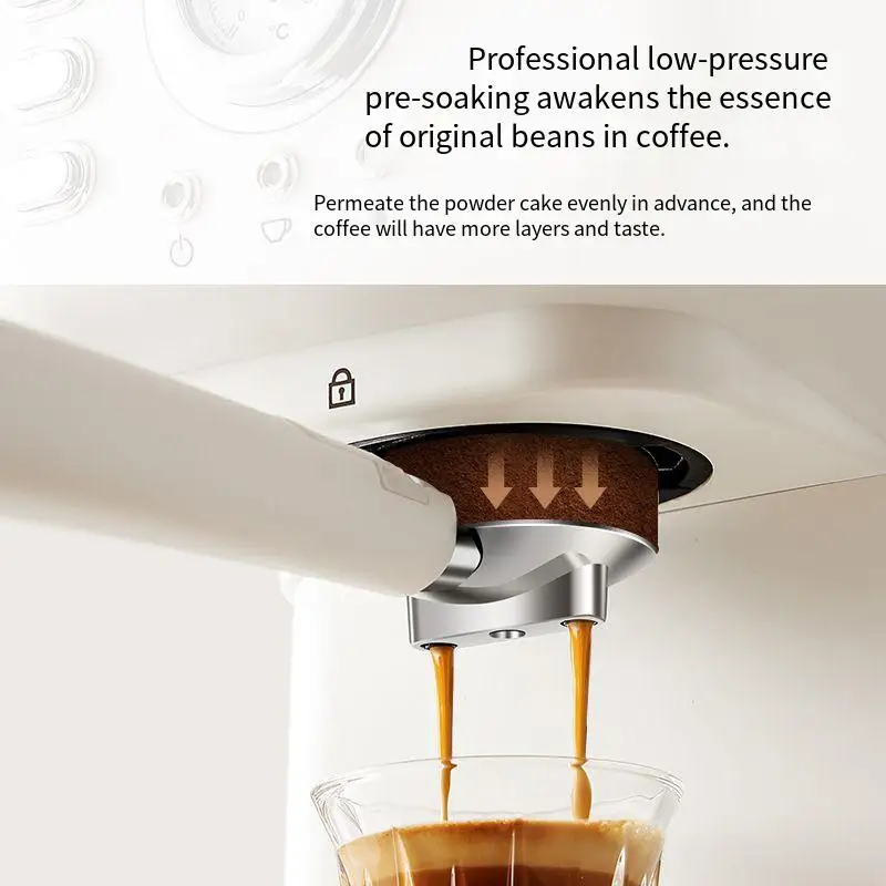 Italian semi-automatic home office high-pressure concentrated steam foaming coffee machine