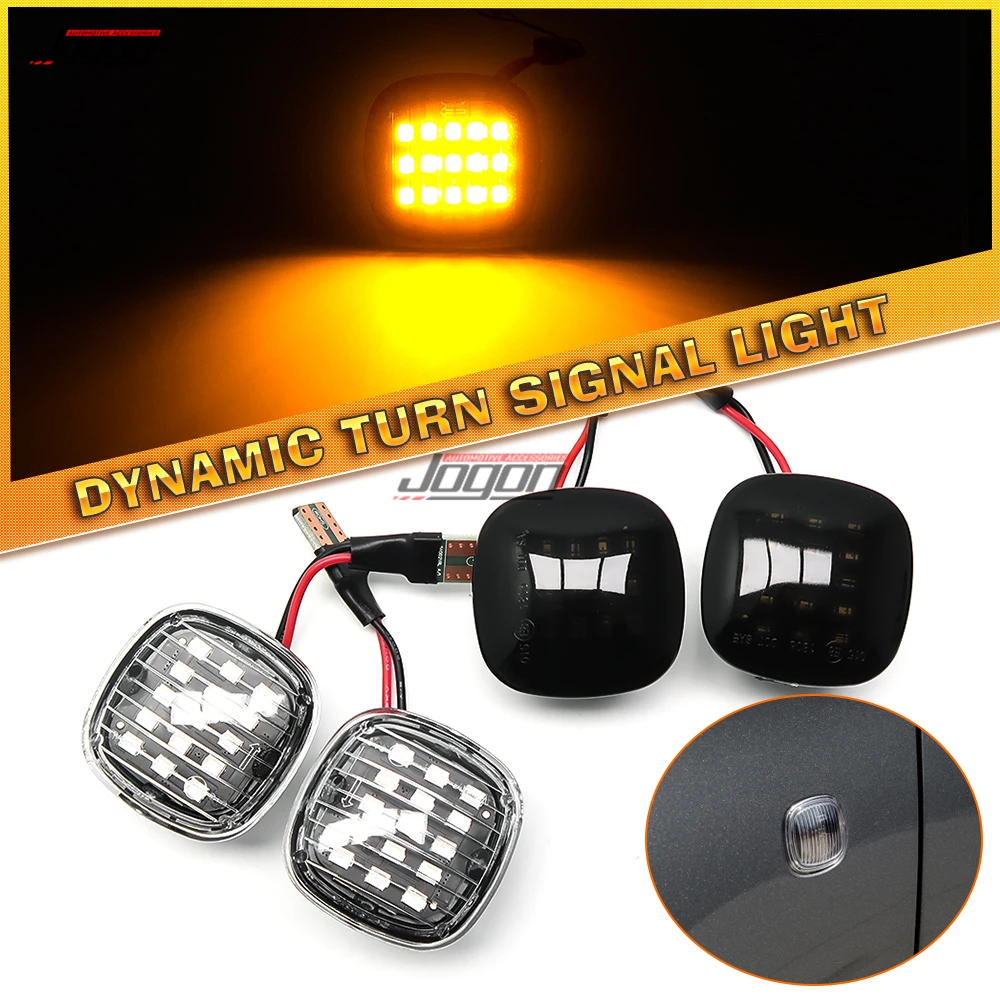 Luz LED de posición lateral dinámica para coche, luces intermitentes para SKODA Fabia 6Y 5J MK2 Octavia A4 MK1 Rapid NH3 Superb Seat Ibiza