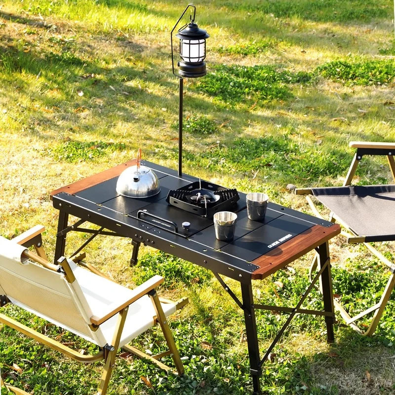 

Dining Waterproof Outdoor Table Black Balcony Portable Backyard Outdoor Table Garden Camping Tuinmeubelsets Patio Furniture