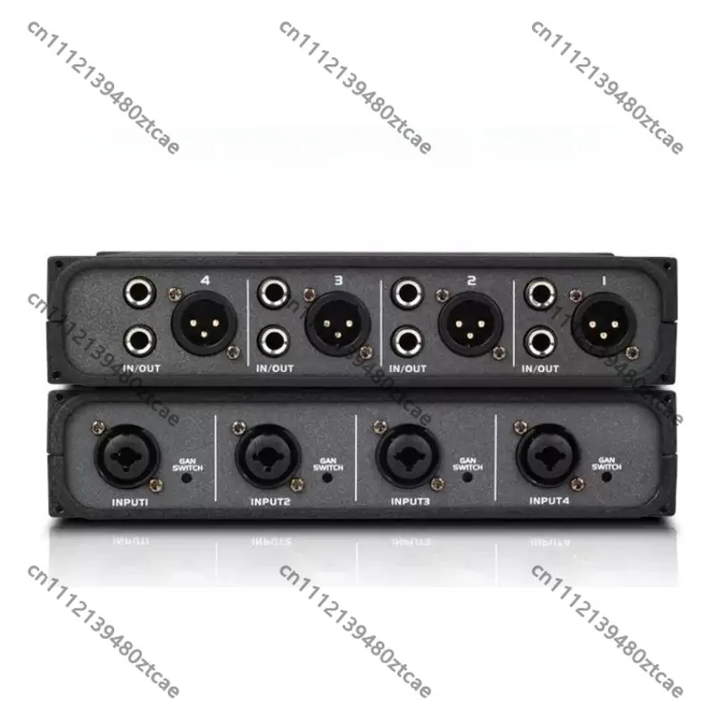 4 Channel Professional Audio Ground Loop Isolator, Remove Static Noise And Current Hum For Multi-Channel Audio System
