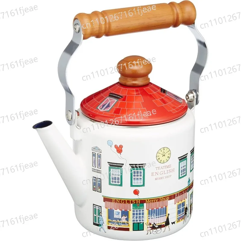 

FUJ IHO RO Japanese Enamel Kettle Enamel Teapot Gas Induction Cooker Universal Kettle Coffee Drip