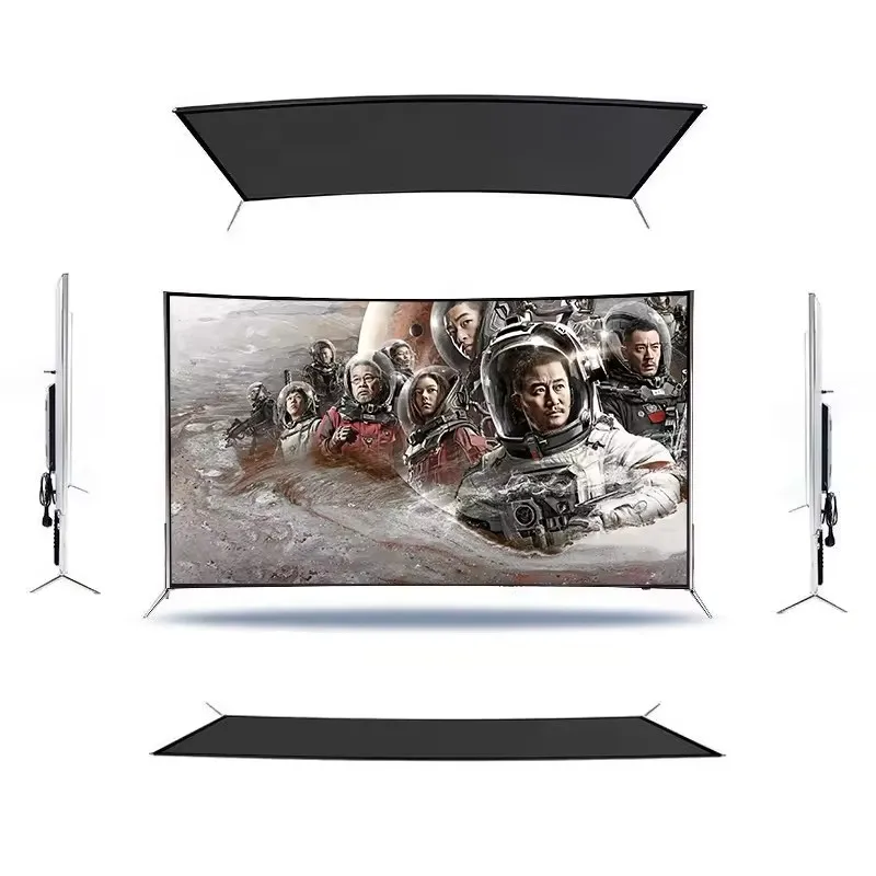 

65 75 85 95 inch Smart TV 4K Ultra HD LED Curved Big Screen wifi inteligentes Television