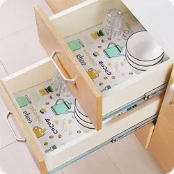 1 Roll Can Cut Table Mat Drawers Cabinet Shelf Liners Cartoon Cupboard Placemat Waterproof Oil Thickened Kitchen Stickers