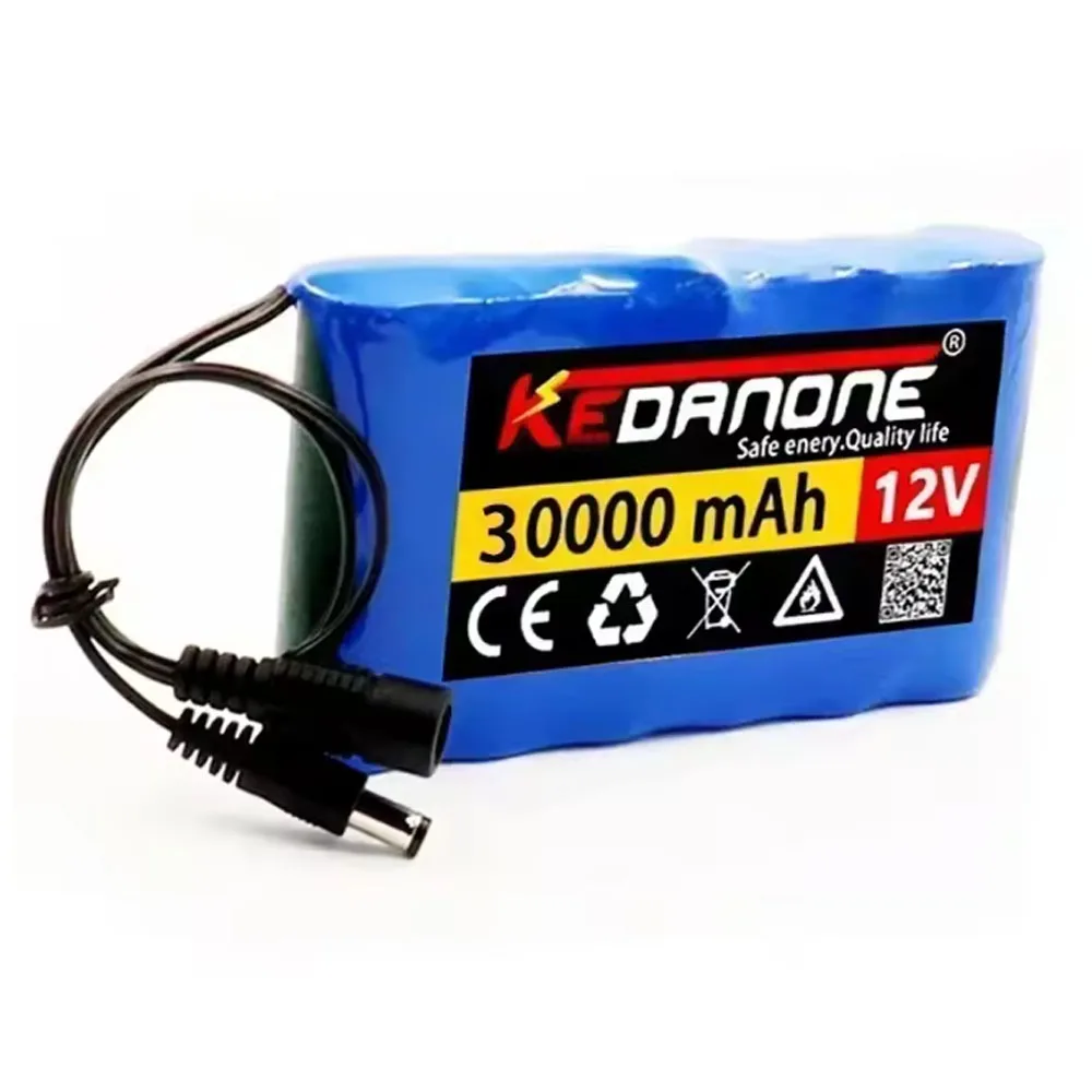 

Portable 3S2P 12V 30000mah Rechargeable Li-Ion Battery, For LED Lamp Light Backup Powe Etc toy car outdoor audio + Charger