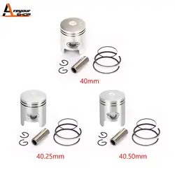 Areyourshop Piston Kit Standard Bore Fit for Honda NH50 Lead Topic ZX50 Live DIO 1995-2004 13110-GBL-010 Motor Parts