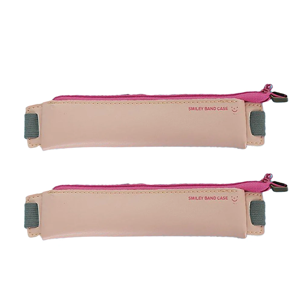 

2 Pcs Pencil Case Pouch School Bag Pens High-end Custom Simple Protective