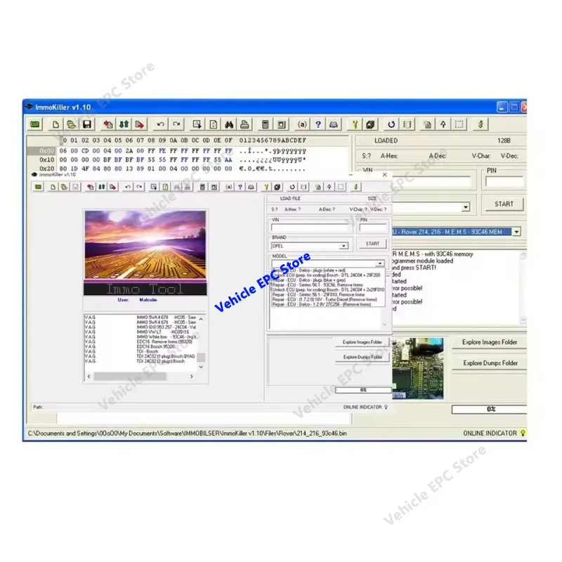 NEW 2026 Hot sell ImmoKiller V1.10 New IMMO Off Software v1.1 ECU Programmer IMMO SERVICE TOOL V1.2 Immo Off Software 2 in 1