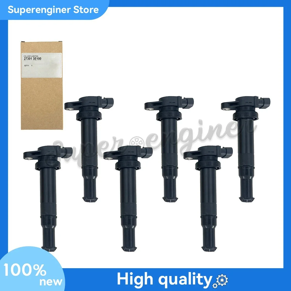 

6 PCS Ignition Coil 27301-3E100 for 06-07 Hyundai Azera Santa Fe， Kia Optima 2.7L ,273013E100