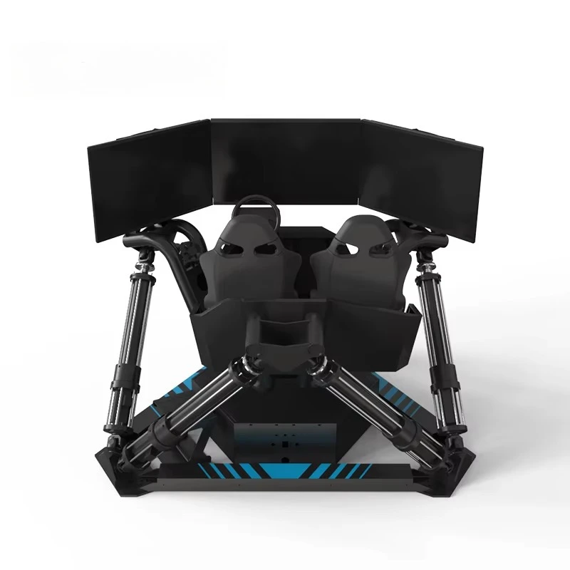 Renixsim Commercial Theme Park Racing Full Motion Sim Racer Cockpit Simulator Sim Racing Rig 6 Actuator Set