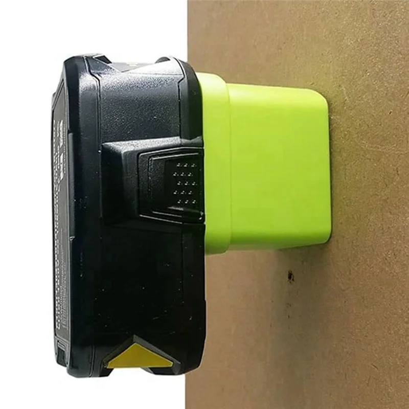 ABHI-6Pcs Battery Holder For Ryobi 18V Wall Mounted Battery Mounts Portable Li- Battery Hanger Battery Storage Bracket