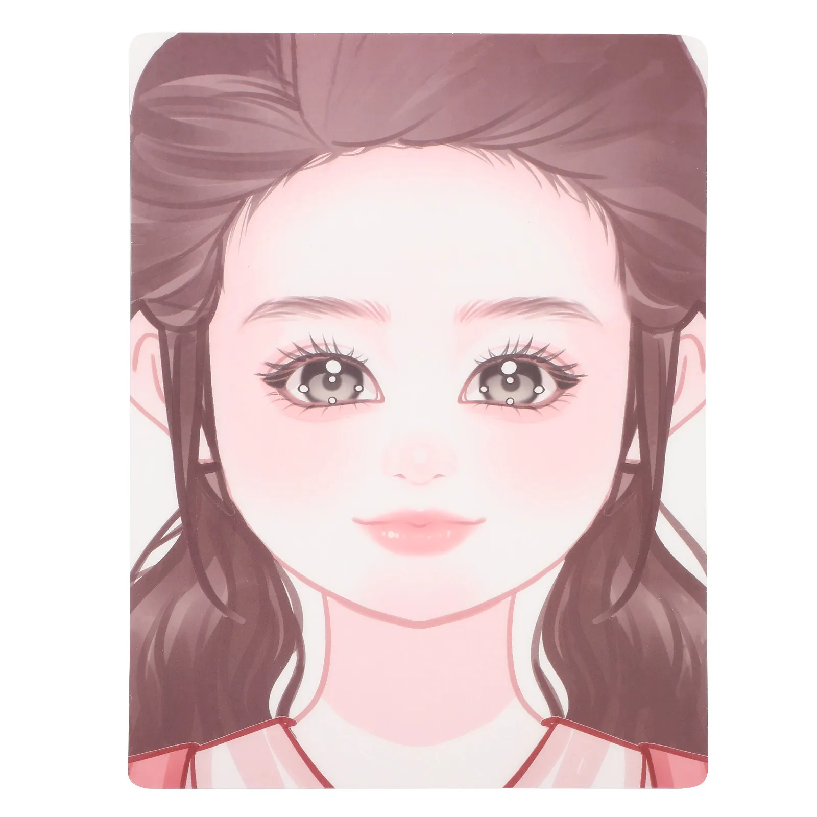 Face Painting Practice Template Sturdy Portable Smooth Surface Reusable Makeup Practice Board Face Paint Tool for Artists