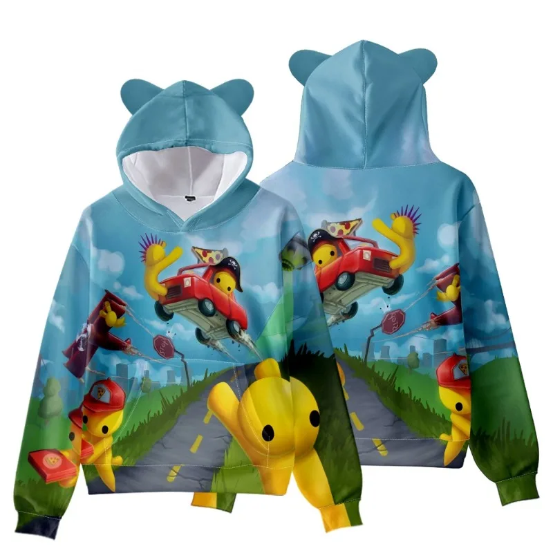 حار لعبة Wobbly الحياة سلسلة القط الأذن تصميم مقنعين البلوز 3D الطباعة أزياء شعبية مقنعين البلوز الهدايا