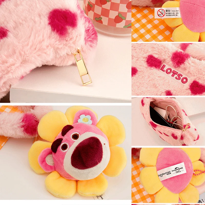 

Сумка на плечо в форме сердца с клубничным медведем, трехглазовая сумка для подмышек с изображением инопланетянина, сумка для подмышек с мультяшной подвеской, большая сумка