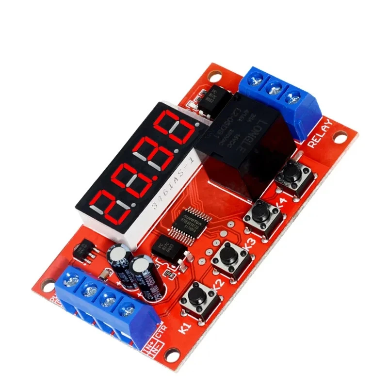 Vertragingstijdrelais Module 5v12v 24V Timing Programmeerbare Optocoupler Isolatie Pulscyclus Power-Off Trigger