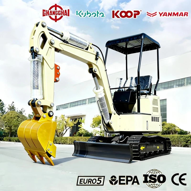 

1.0/1.5Ton mini excavator kubota engine Epa/Euro 5 Europe Construction Agricultural mini diggers excavator kubota