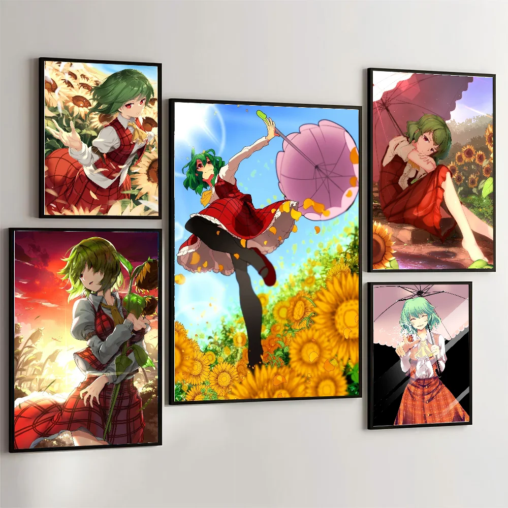 Kazami Yuuka Game T-TouHou P-Project Poster Wall Art Home Decor Room Decor Digital Painting Living Room Restaurant Kitchen Art