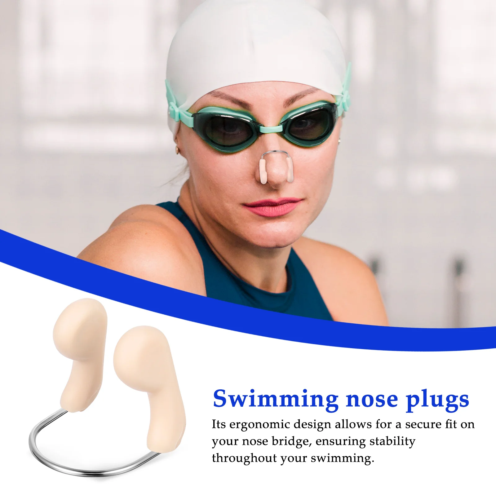 

3 Pcs Clip Swimming Plug Swim Supply Soft Silicone Swimming Nose Clip Anti Slip For Adults Nose Plugs Swim Supply
