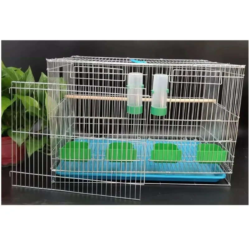Galvanized breeding bird cage, large size bold electroplated stainless steel, bird breeding opening cage, wholesale at low price