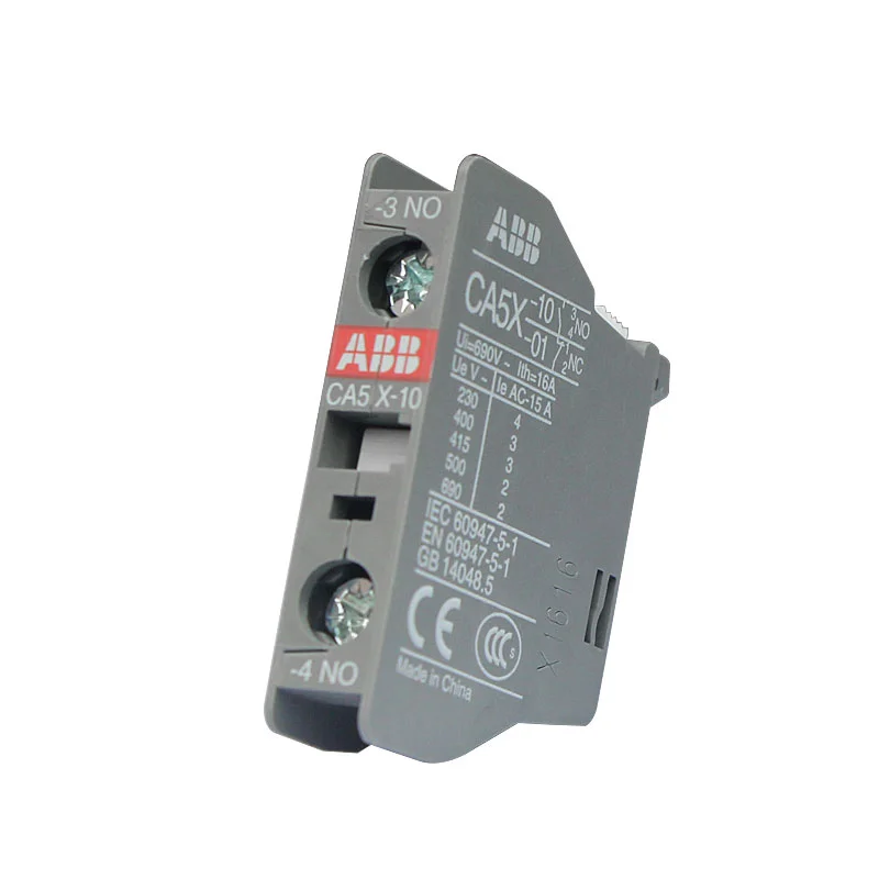 ABB AC contactor auxiliary contact annex CA5X-01 1NC CA5X-10 1NO CAL5X-11 1NO1NC CAL18X-11 1NO1NC Module Original Product