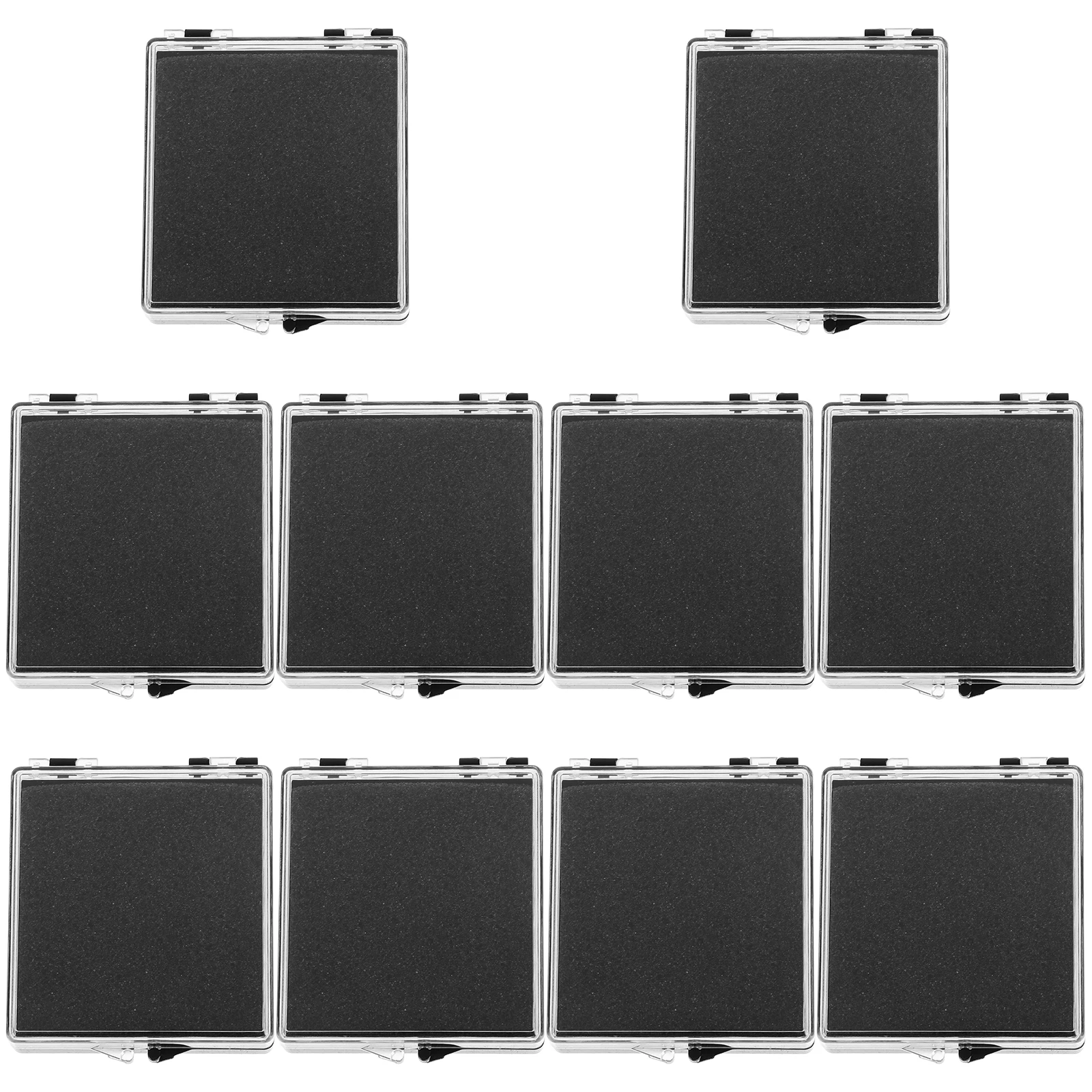 

10pcs Transparent Boxes Display Cases Badge ganizers Lapel Pin Packing Gifts Scratch Resistant Elegant Practical Storage