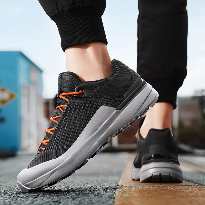 

Gray Walking Shoes Man Casual Sneakers Lightweight Men's Hiking Shoes Non-slip Outdoor Sports Shoes For Men zapatillas de hombre