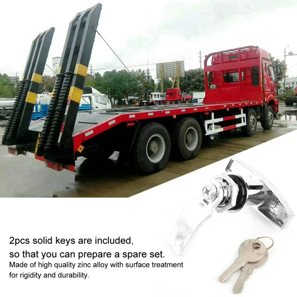 

Locking Mechanism T-Handle Design T Handle Lock Zinc Alloy Door Lock Latch Tool Box Lock Garage Door Lock Toolbox