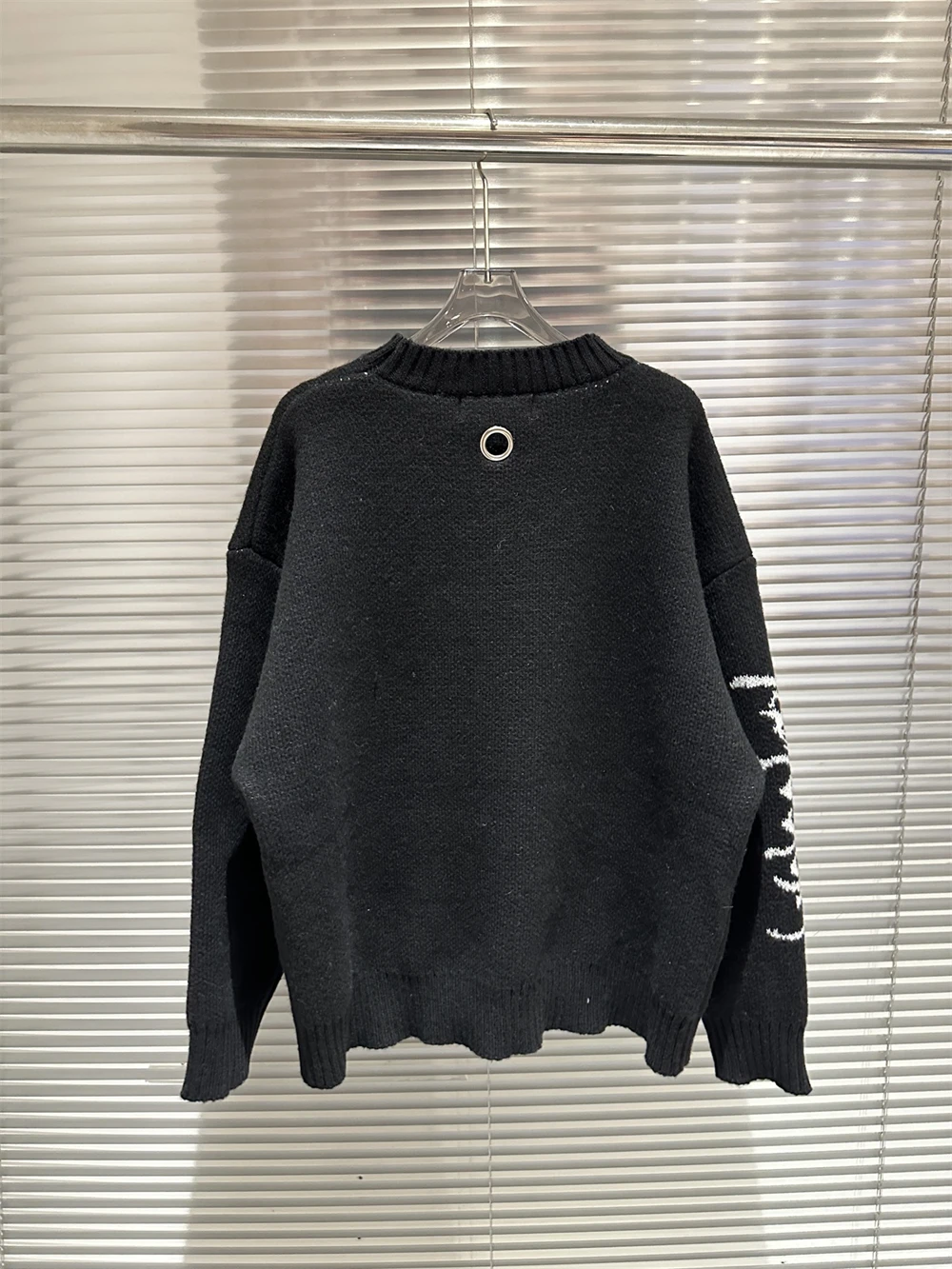 Czarny sweter Black West Coast Choppers Project G/R Męski Damski Najwyższej Jakości Bluza z Okrągłym Dekoltem