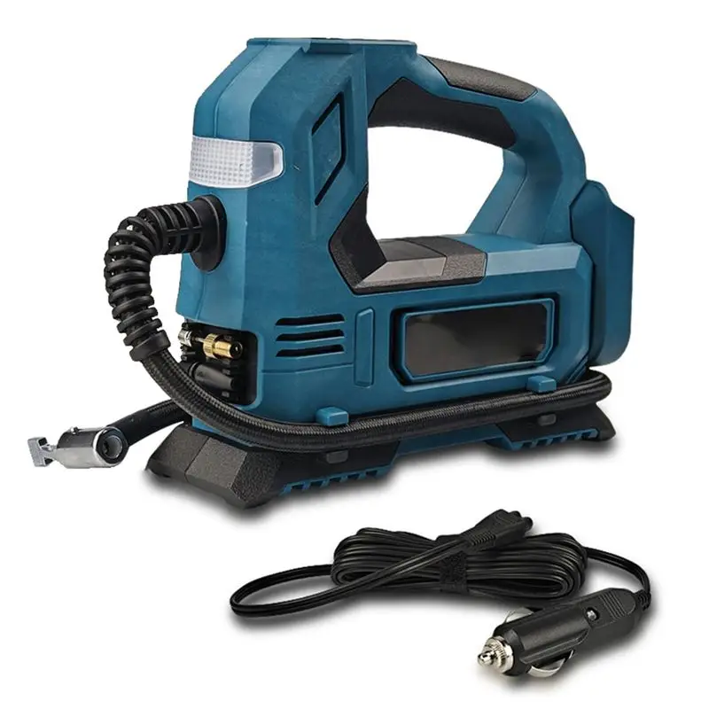 

For 18V Battery Powered Cordless Electric Air Pump For Car Bicycle Tires Balls Portable Air Compressor Inflator-ABQU