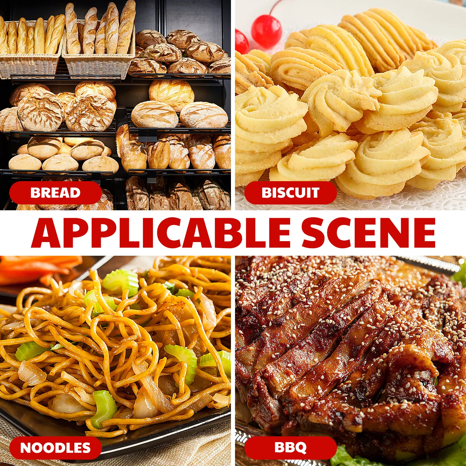 

3pcs Christmas Bread Tong Kitchen Cooking Non Stick Salad Tongs Heat Resistant Silicone Tips Buffet Serving Tongs