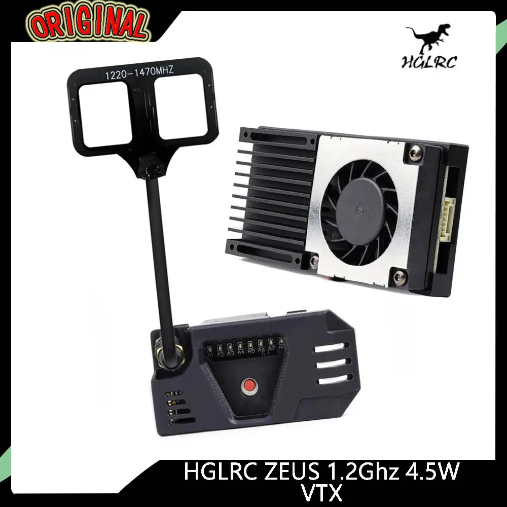 

HGLRC ZEUS 1.2GHz 4.5W VTX | 8CH 25mW/800mW Switchable, 2-8S Video Transmitter for Long Range FPV Drone