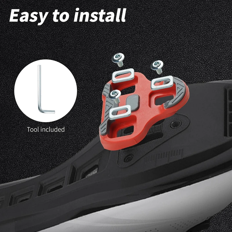 NPYBike-tapa de Pedal SPD, pedales de bicicleta, Clip de placa autoblocante para zapatos de ciclismo, tacos 0/4, 5/9 °   Flotador ajustable 자잠