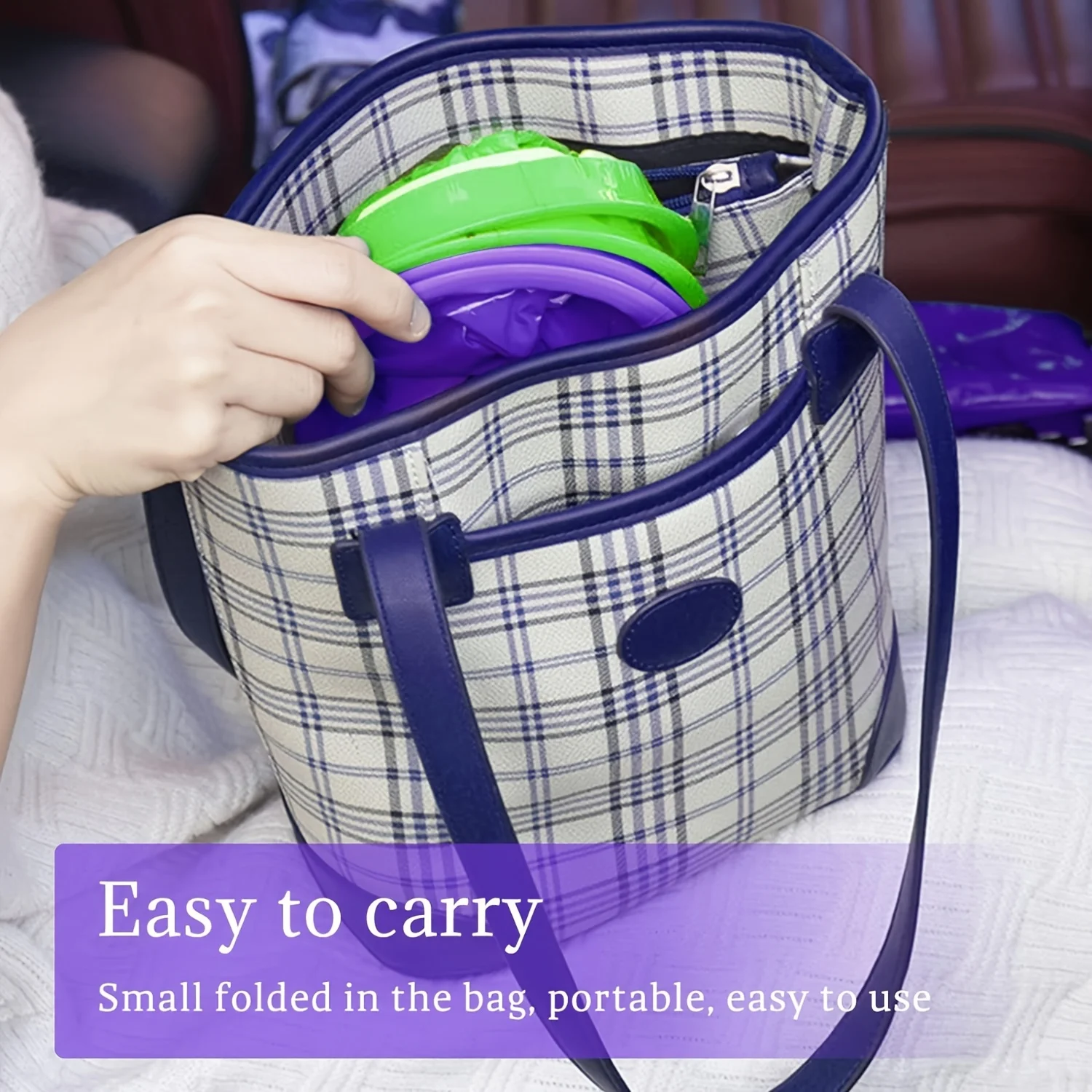 6psc أكياس القيء القابل للتصرف |   إغلاق آمن للسفر/السيارة - صغير الحجم وقابل للطي، ضروري لتنظيف المنزل والسفر في الهواء الطلق