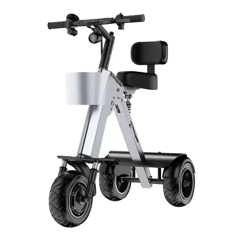 Electric Tricycle Small Folding Battery Powered E Bike for Adults and Elderly Household Use