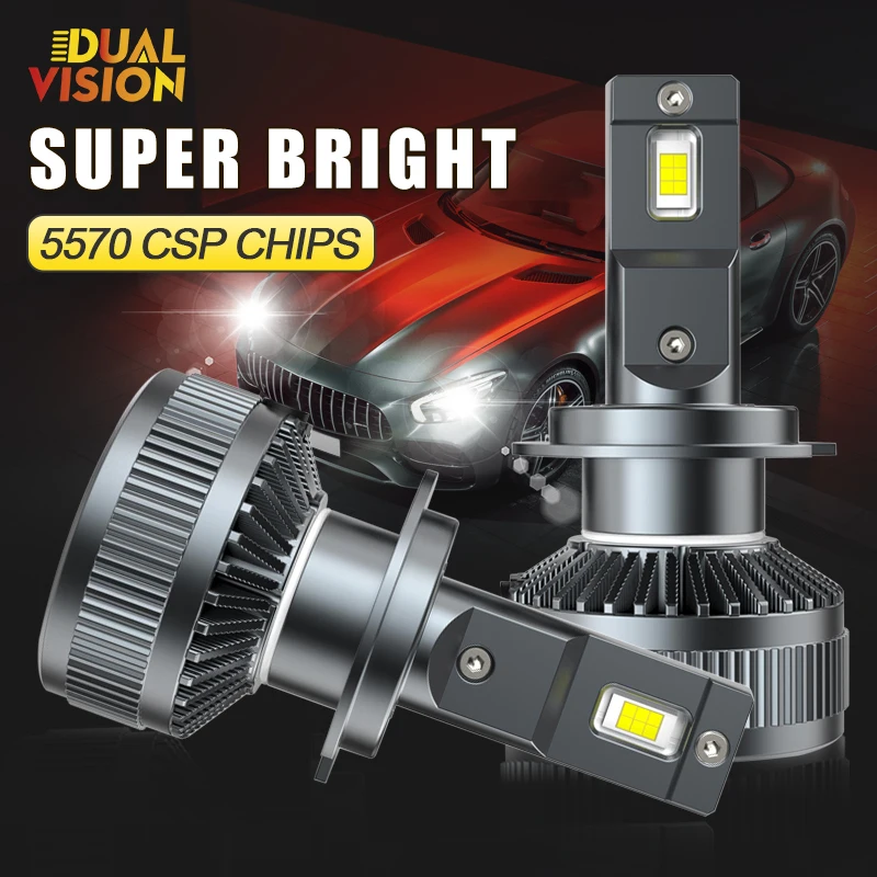 

H7 H4 Led Canbus Headlight H11 H1 HB3 9005 HB4 9006 H8 H9 Powerful 30000LM 300W High Low Beam 6000K 4300K Turbo Lamp 12V 24V