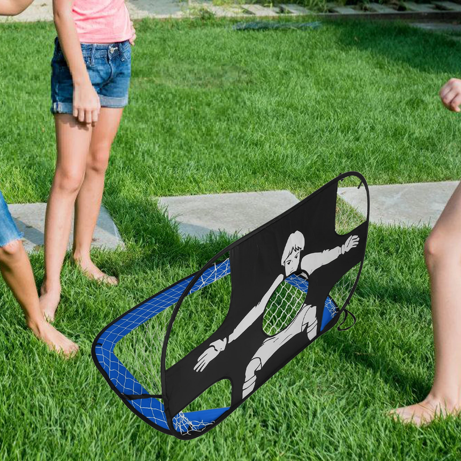

Portable Foldable Soccer Goal Net Mini Football Goal for Backyard Training Soccer Practice Equipment for