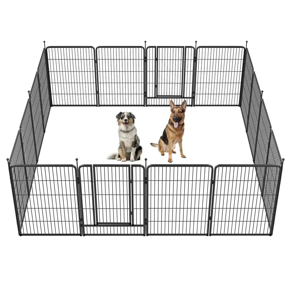 

Instant Unleashed Dog Playpen, Portable Pet Fence for Outdoor, RV Trips, and Camping, 40inch, 16 Panels for Medium and Large Do