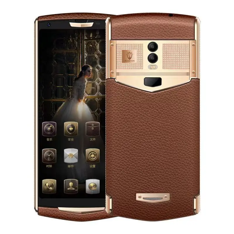 Hot sale 1 light luxury high-end smart phone calfskin business eight-core 8GB+256GB mobile phone