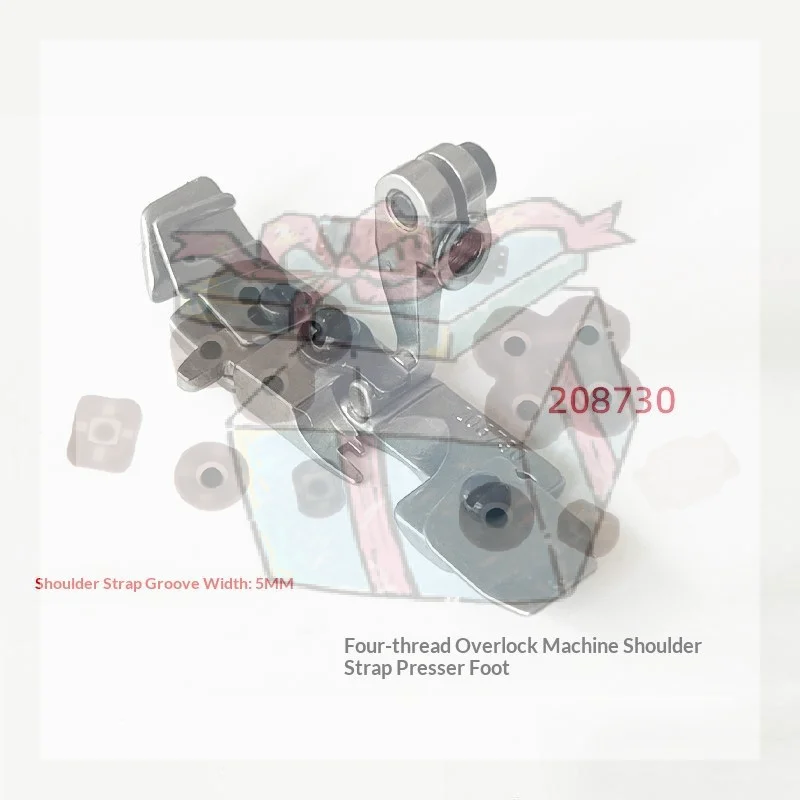 【CC】208730 Narrow Tongue 1/4 Inch Elastic Presser Foot For 4 Thread Overlock Sewing Machine Fit M732 M752 JACK JK788