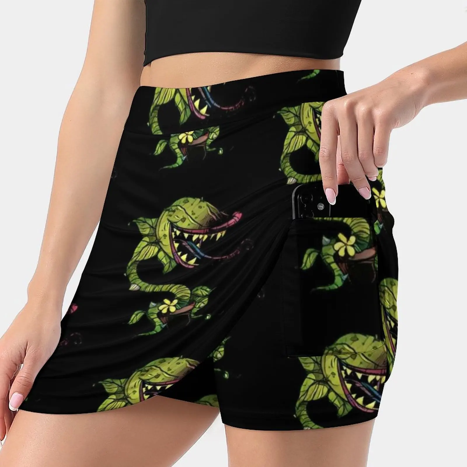 Little Shop Of Horrors-Feed Me Seymour! Women's skirt Y2K Summer Clothes 2022 Kpop Style Trouser Skirt With Pocket Little Shop