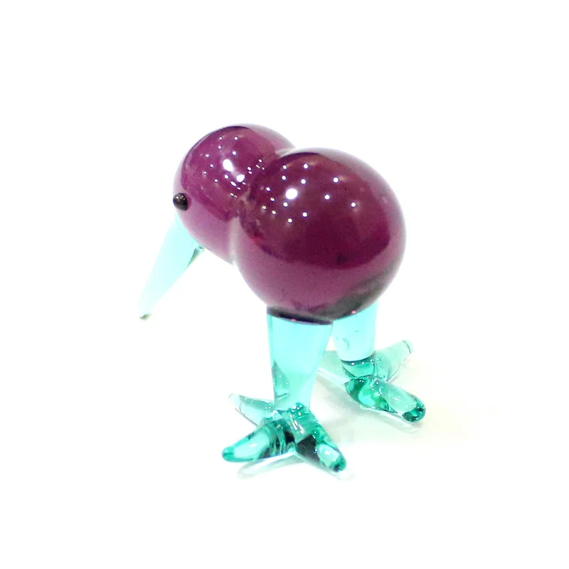 Verschillende Stijlen Schattige Kiwi Vogel Miniatuur Beeldje Glas Ornament Creatief Huis Woonkamer Tafelblad Fee Tuin Decor Benodigdheden