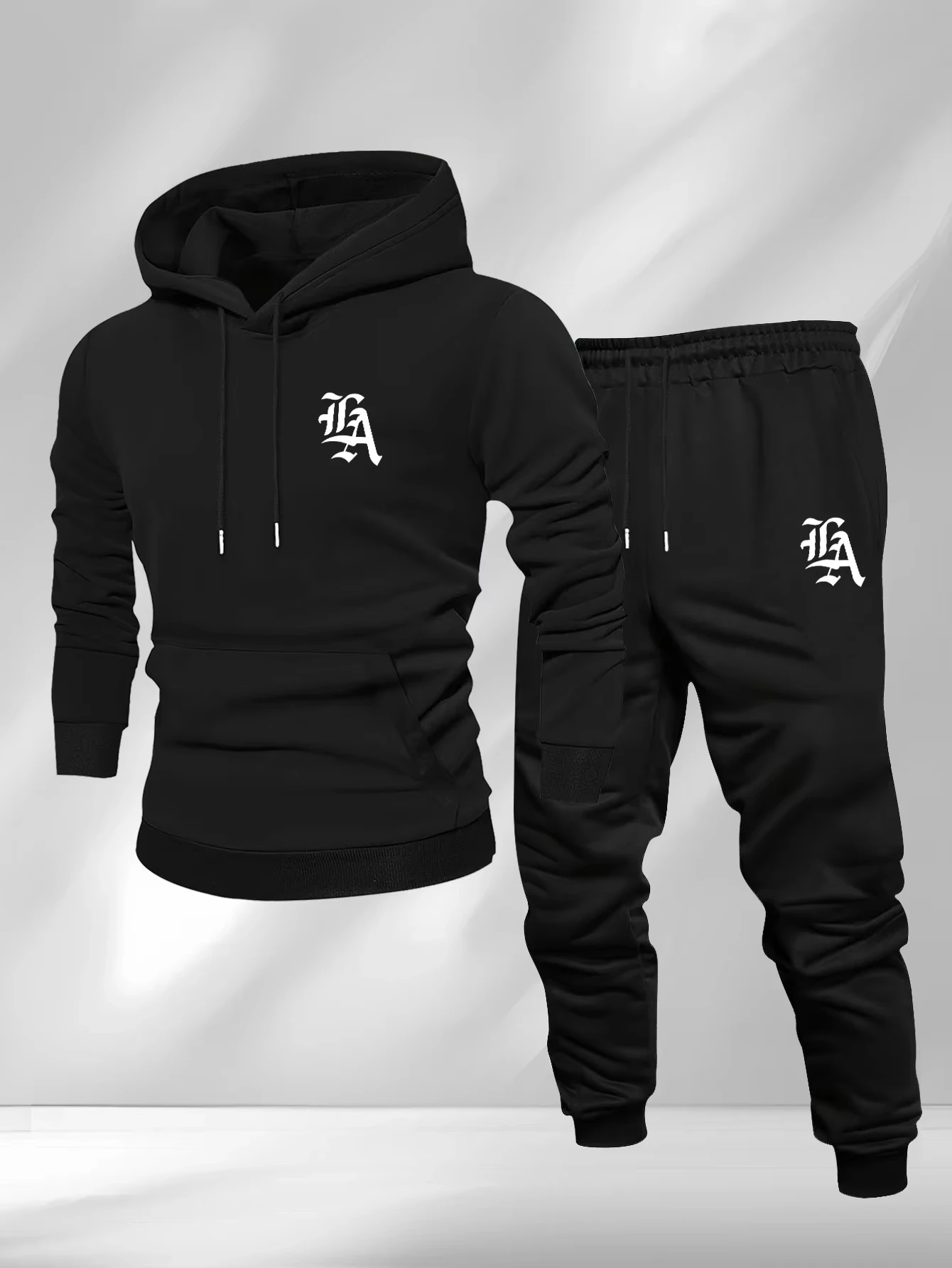 The 2026 Spring and Autumn Bestseller Men's hoodie set Soft skin-friendly casual and simple men's wear with letter prints