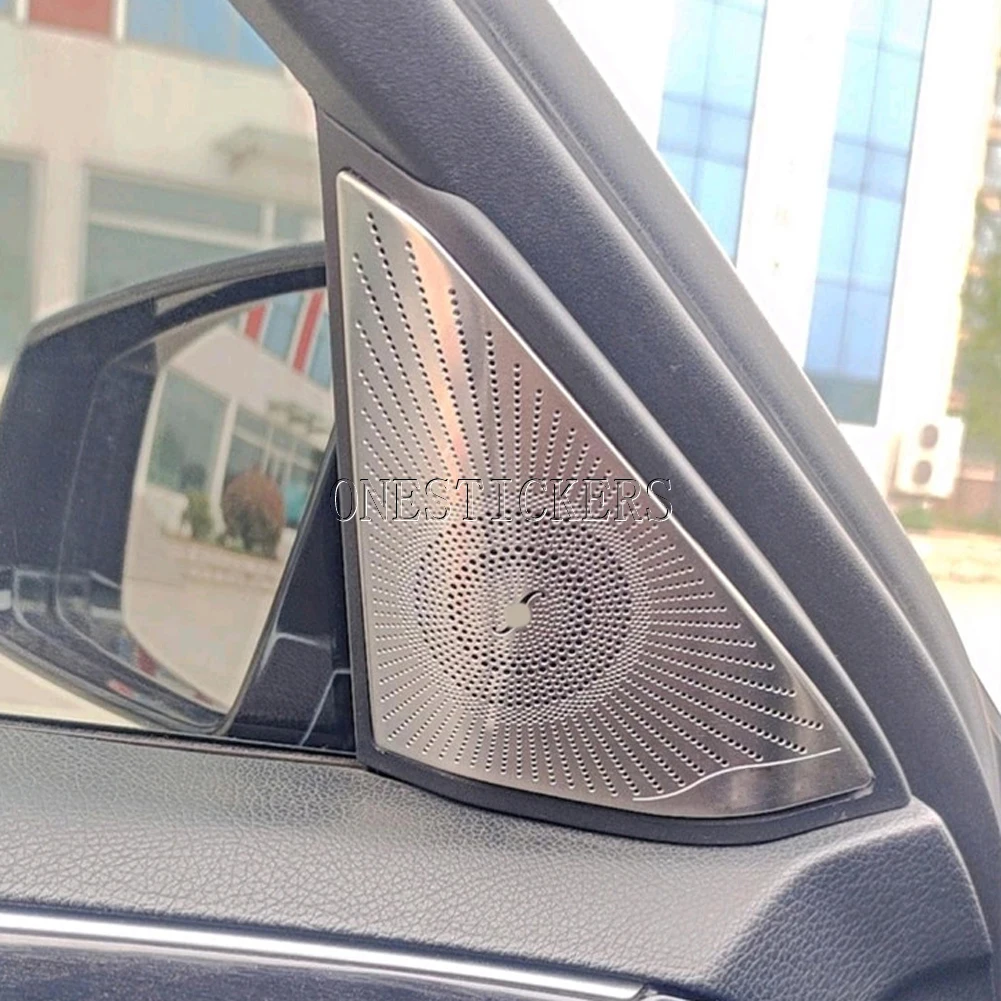 For Mercedes Benz E Class W212 2009-2015 Car Styling Accessories Door Window A Pillar Triangle Tweeter Audio Speaker Cover Trim
