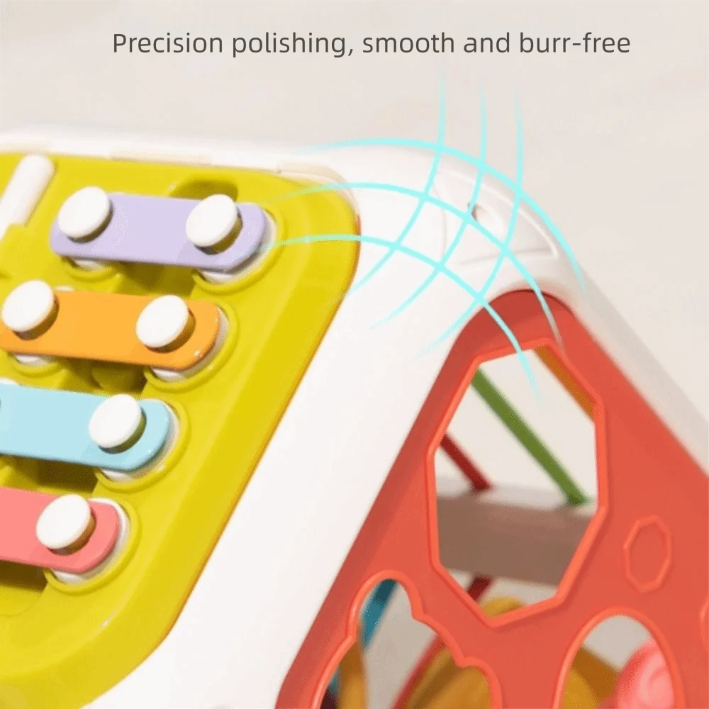 Blocchi colorati Cubo di attività Ordinamento Gioco Selezionatore di forme Sviluppo sensoriale Montessori Addestramento del motore Sensoriale Bambino 2 anni