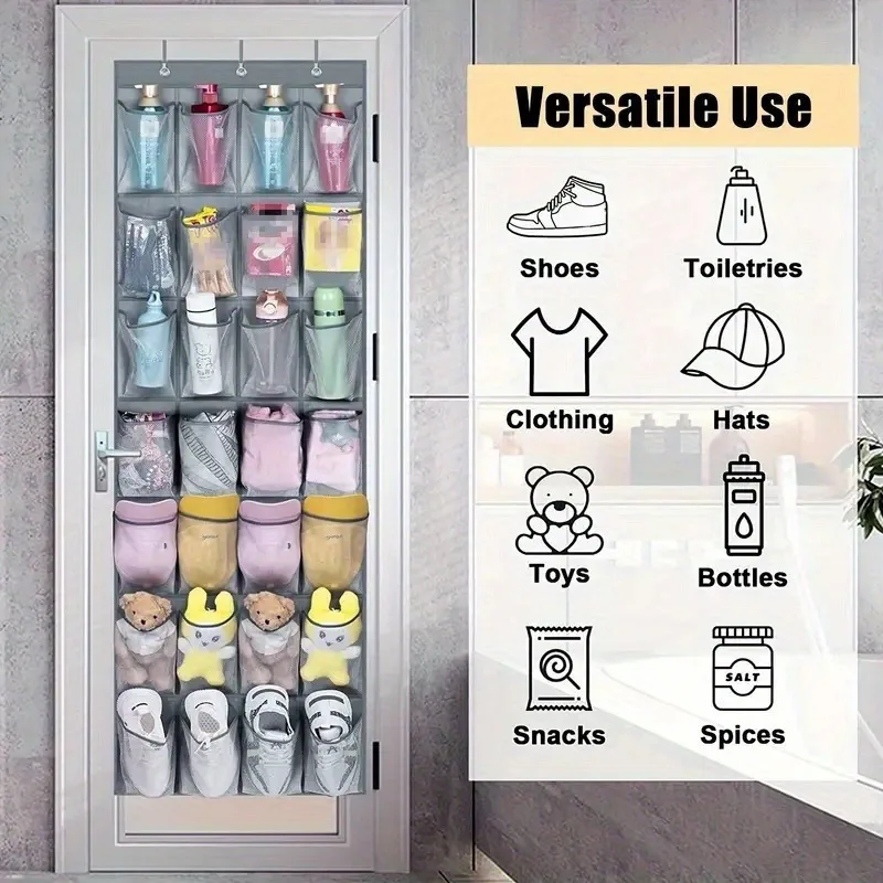 Fabric Hanging Storage Bag - Multi functional storage bag suitable for shoes, underwear, toys, etc. - Foldable design