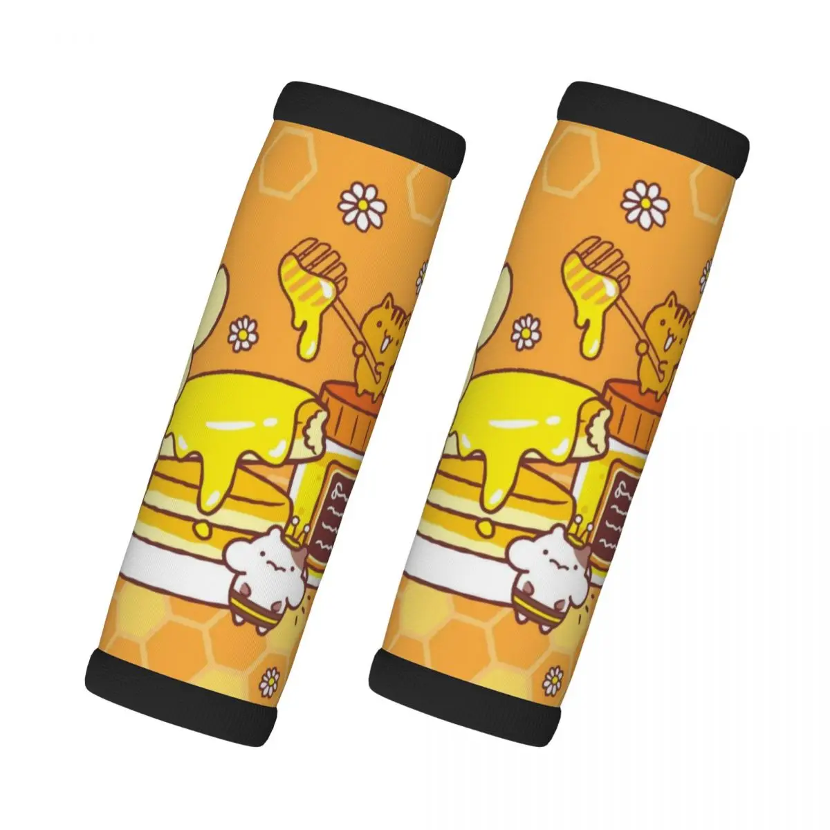 

Пользовательские аниме Pom Pom Purin, 2 шт., ручка для багажа, мягкая ручка, чехол для ручки, удобный неопреновый чемодан, идентификатор для путешествий